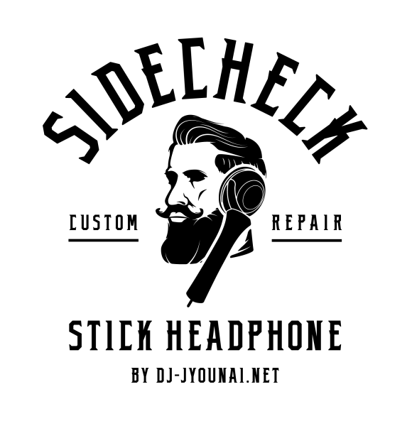 SIDECHECK 片耳ヘッドフォン製作用ロゴ