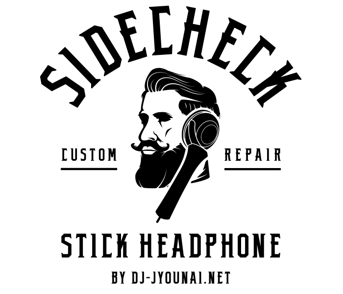 SIDECHECK 片耳ヘッドフォン製作用ロゴ